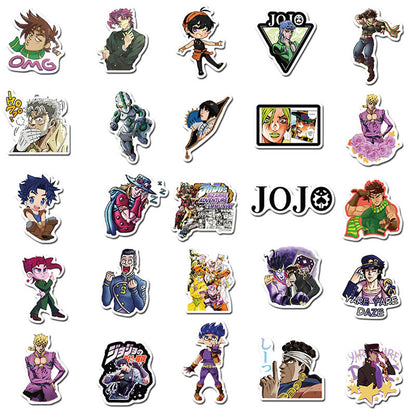 10/30/50pcs/Pack Anime Jojos Bizzare Adventure Stickers guitar Luggage Laptop Bicycle Fridge Skateboard Graffiti Sticker Toys