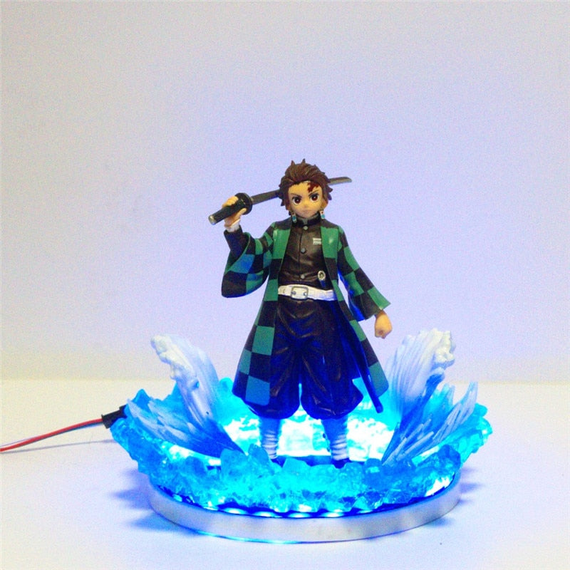 Demon Slayer Anime Figure DIY Set Tanjirou Zenitsu Rengoku Kyoujurou Toy Model Action Figural Kimetsu no Yaiba Rengoku Xmas Gift