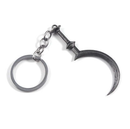 Game Resident Evil 8 Village Sickle Keychain Daniela Bela Weapon Model Pendant Keyring For Boy Friend Cosplay Jewelry Gift