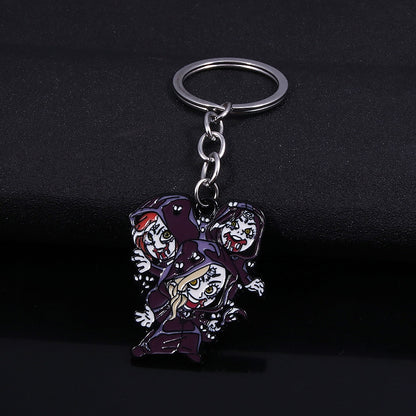 Game Residents Evils 8 Village keychain Six-Winged Unborn Metal Pendant Alloy Keychain Keyring Key Chain Accessories Gift