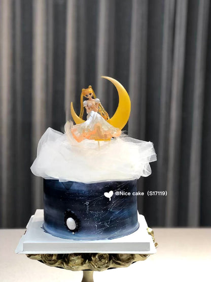 Anime Sailor Moon Wedding dress PVC Action Figure Collection Model Toy Doll Cake Decoration Girl Gift For Birthday Dessert Decor