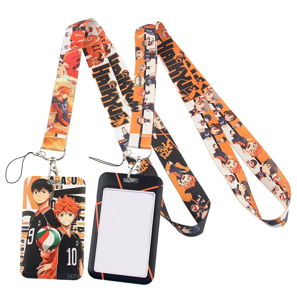 DZ1423 New Anime Haikyuu!! Lanyard for Bus Credit Bank Card ID Keys Badge Holder Keychain Keyring Neck Strap Jewelry Fans Gifts