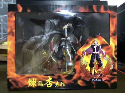 25cm Demon Slayer Rengoku Kyoujurou Action Figures Toys GK Anime Kimetsu No Yaiba PVC Model Figurine Toy Dolls