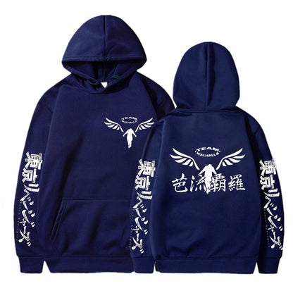 Gambar Valhalla Tokyo Revengers Hoodies Anime Graphic Hoodie for Men Women Sportswear Tokyo Revengers Cosplay Tracksuit Clothes