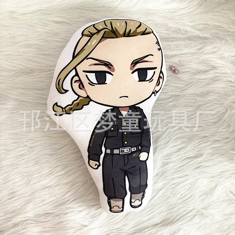 10cm Tokyo Revengers Plush Doll Anime Tokyo Revengers Manjiro Ken Takemichi Hinata Atsushi Cute Soft Stuffed Key Pendant Toys