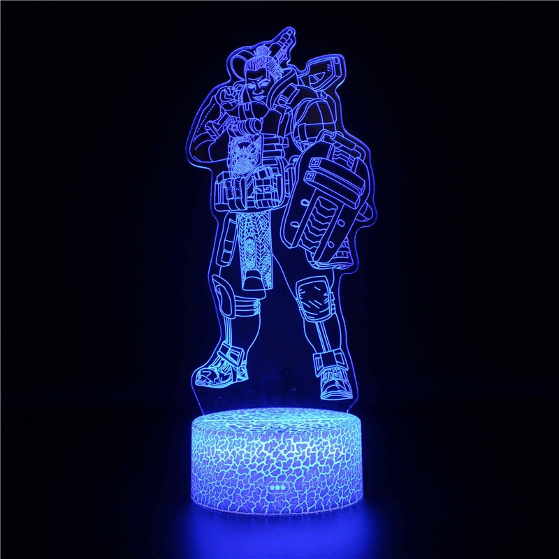 APEX Legends Hero Red Dead Redemption 2 Figure Anime Night Light for Children 3D Acrylic LED Nightlamp Illusion Table Lamp Gifts