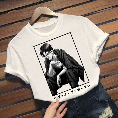 Japanese Anime Attack on Titan T Shirt Men Summer T-shirt Cool Casual Tshirt Graphic Steertswear Top Tees Male