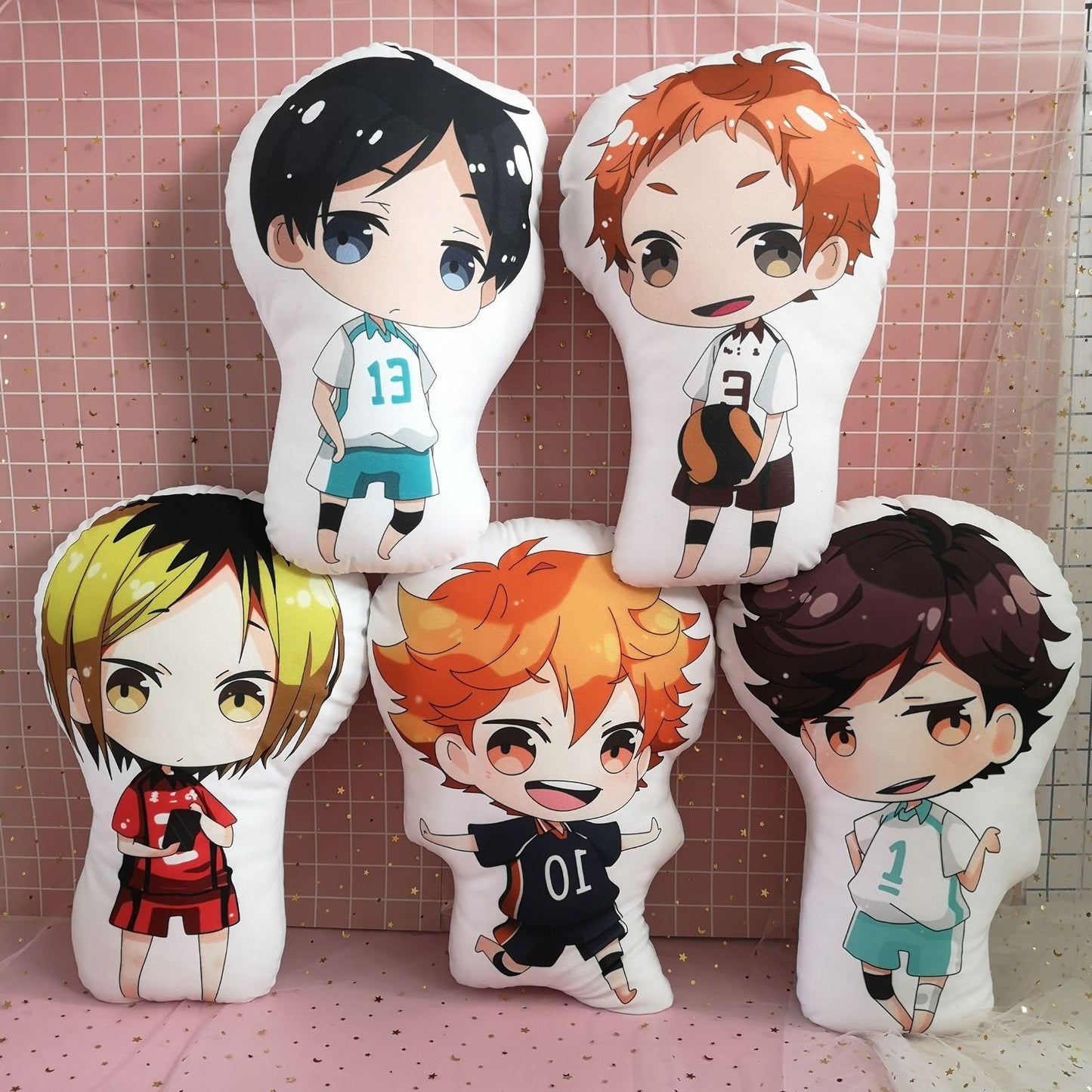 10cm Anime Haikyuu Plush Doll Hinata Shoyo Tobio Kageyama Soft Stuffed Plush Toys Cute Haikyuu Plush Pendant Kids Plushie Toy