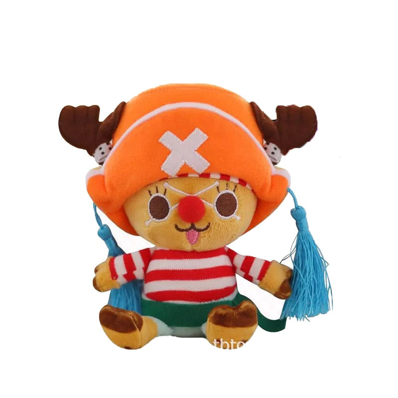 20cm One Piece Plush Toy Anime Tony Chopper Luffy Ace Pattern Soft Stuffed Plush Dolls Toys Cute Cartoon Chopper Doll Kids Gift