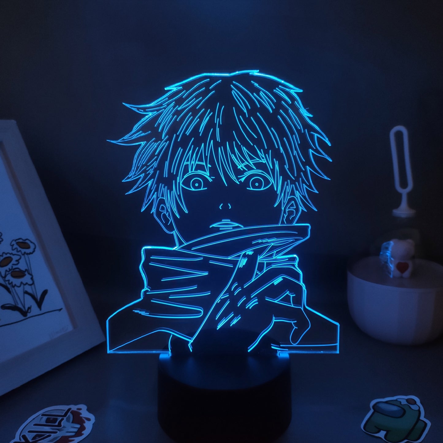 Anime Jujutsu Kaisen Figure Inumaki Toge 3D LED Lava Lamps RGB Night Lights Bedroom Table Decor Birthday Manga Gifts For Friends