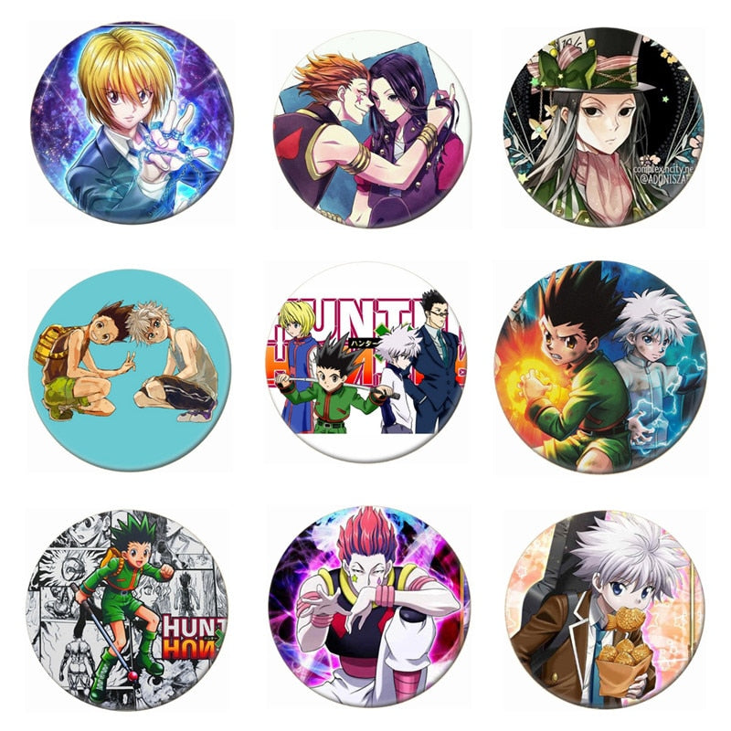 Anime Hunter X Hunter Brooches Cosplay Badges For Backpack Killua Pin Jewelry Button Clothes Female Women Party Gift