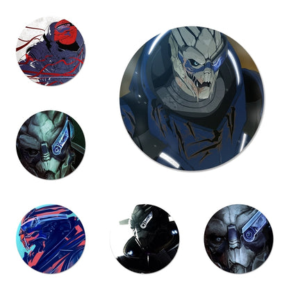 Garrus Vakarian Mass Effect Badge Brooch Pin Accessories For Clothes Backpack Decoration gift