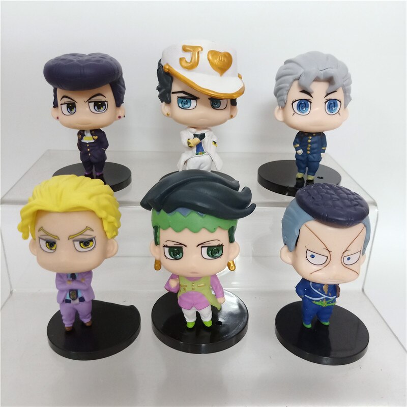 Anime Jojos Bizarre Adventure Figure Toy Giorno Giovanna Bruno Bucciarati Model Doll Shipement Random 1pcs