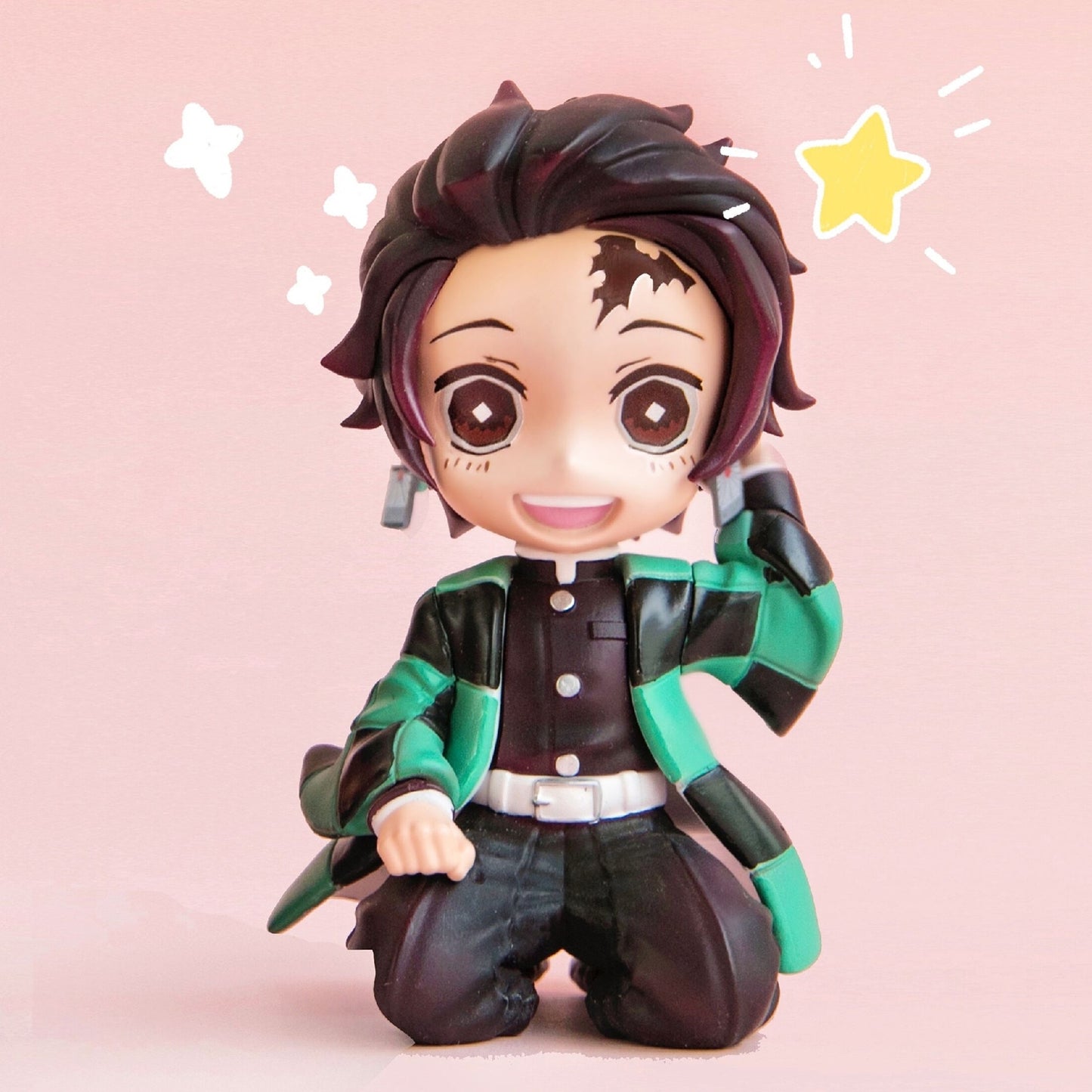 Anime GK Figure Demon Slayer Kimetsu No Yaiba Kamado Nezuko Agatsuma Zenitsu Cute Toys for Kids Collectible Model PVC Doll