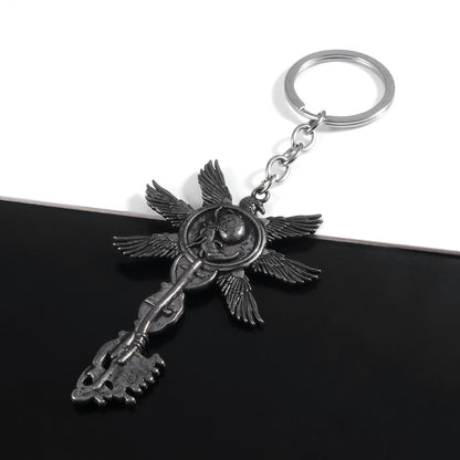 Game Residents Evils 8 Village keychain Six-Winged Unborn Metal Pendant Alloy Keychain Keyring Key Chain Accessories Gift