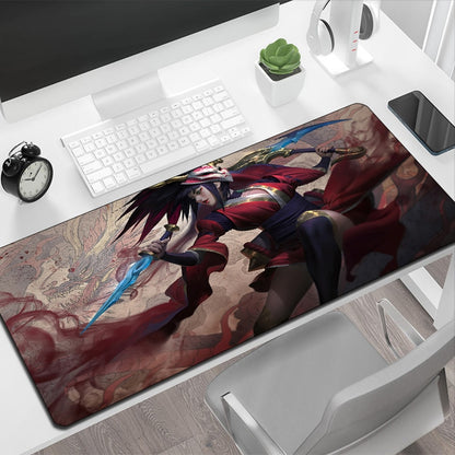 Keyboard Mouse Pad League of Legends Akali Kawaii Gaming Mat Large Mausepad Anime Mats Pc Mause Computer Accessories Gamer Pads