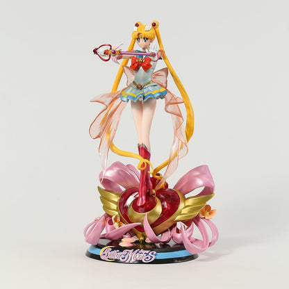 34cm Sailor Moon Super GK Tsukino Usagi Collection Figure Figurine Model Statue