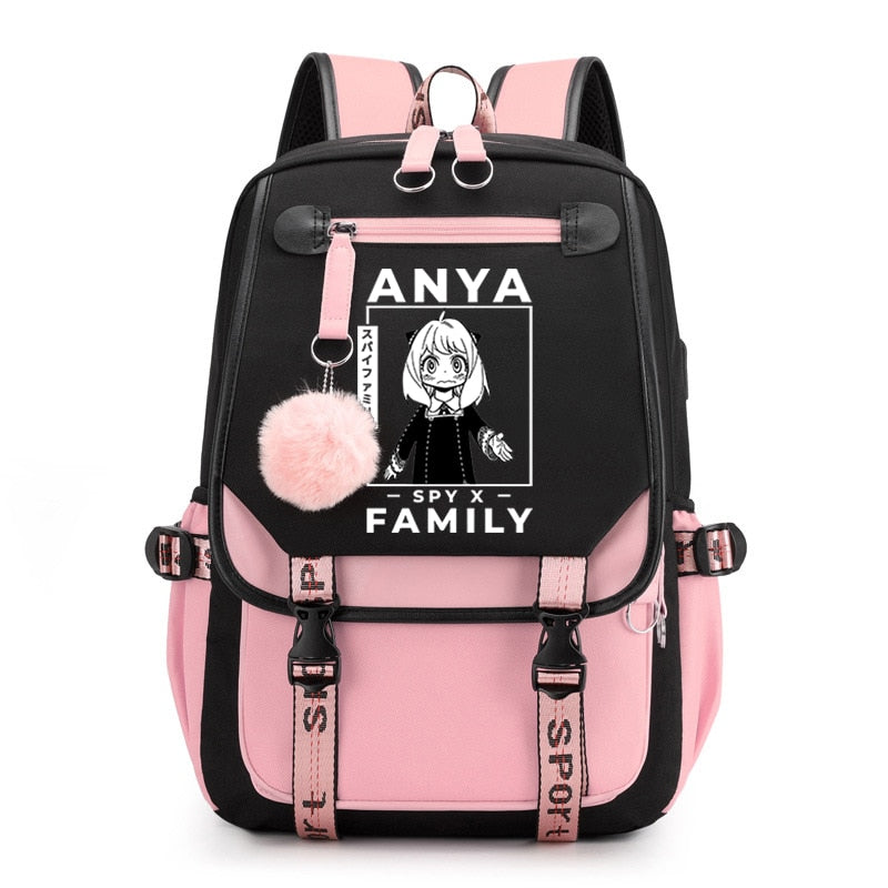 Spy X Family Anya Forger Anime Primary School Backpacks Waterproof Children School Bags Girls Travel Backpack SchoolBag Mochila