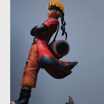 Uzumaki Naruto Naruto Sage Uzumaki Action Anime Figure PVC Toys Shippuden Collector Figurine Uchiha Sasuke Brinquedos Model Doll