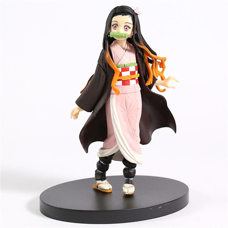 Demon Slayer Kamado Anime Figure Kamado Nezuko PVC Action Figure Toy Kimetsu no Yaiba Statue Adult Collectible Model Doll Gift