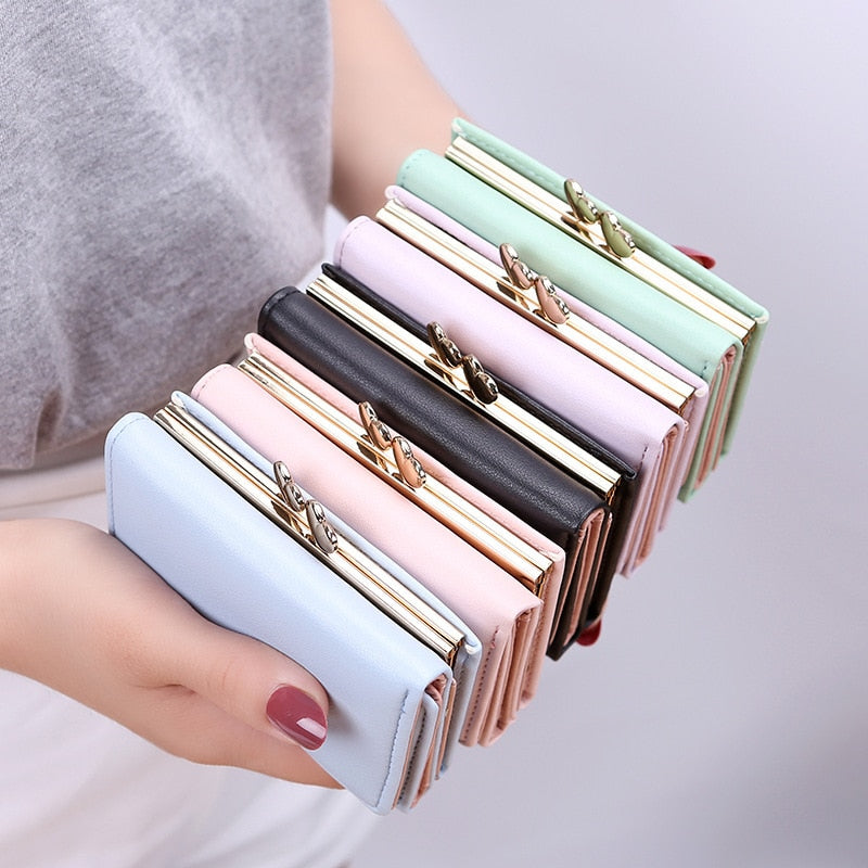 Anime Spy x Family Anya Short Purses Female Card Holder Wallets Lady Small Coin Pocket Mini Money Bag Portable Clutch