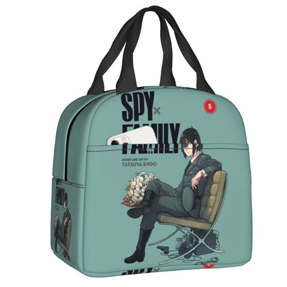 Spy X Family Anya Bond Cartoon Anime Resuable Lunch Boxes Multifunction Cooler Thermal Food Insulated Lunch Bag School Children