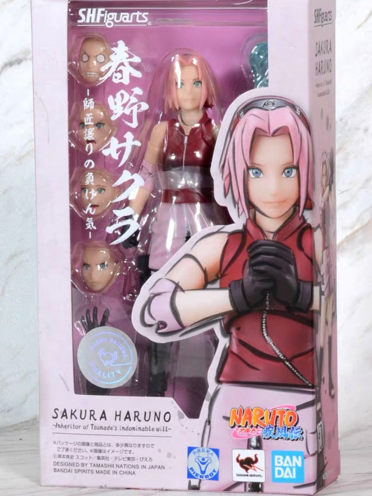 Bandai SHFiguarts 2.0 Naruto: Shippuden Kakashi Hatake Naruto Sasuke Sakura Uchiha Madara SHF Anime Figure Action Model Toy