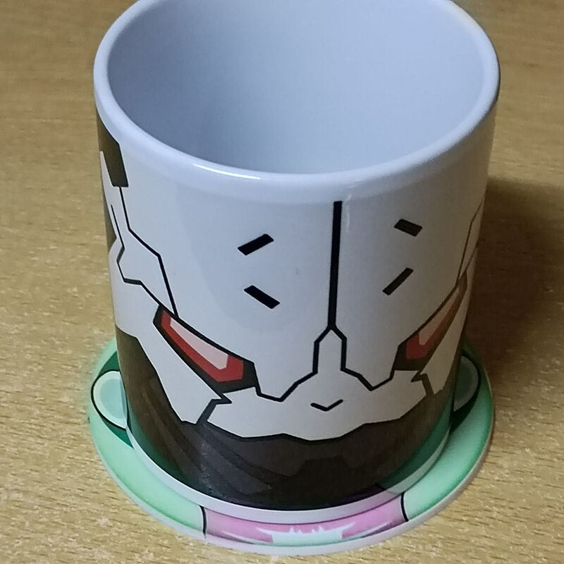 Anime Cyberpunk Edgerunners Cosplay Adam Smasher Mug With Rebecca Coaster Cup Milk Ceramic Cup Birthday Gift