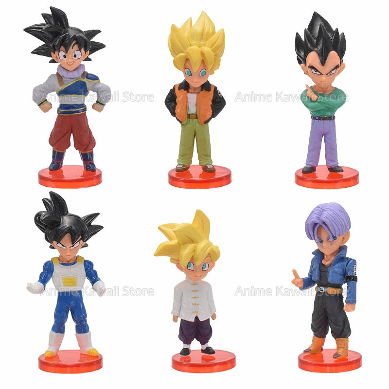 8/21pcs Dragon Ball Z Goku Vegeta Freeza Broly Action Anime Figure Draognball Super Saiyan Figura PVC Model Dolls Birthday Gifts