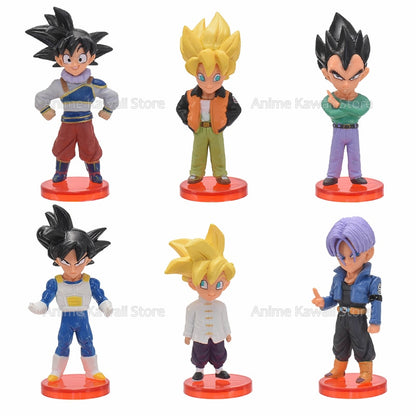 8/21pcs Dragon Ball Z Goku Vegeta Freeza Broly Action Anime Figure Draognball Super Saiyan Figura PVC Model Dolls Birthday Gifts