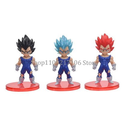 8/21pcs Dragon Ball Z Goku Vegeta Freeza Broly Action Anime Figure Draognball Super Saiyan Figura PVC Model Dolls Birthday Gifts