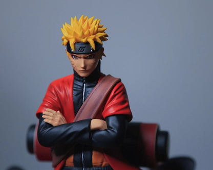 Uzumaki Naruto Naruto Sage Uzumaki Action Anime Figure PVC Toys Shippuden Collector Figurine Uchiha Sasuke Brinquedos Model Doll