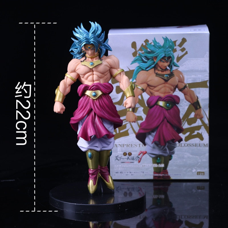 22cm Broly Figurine Super Figma Toys Anime Dragon Ball Figure  DBZ Super Action Figures PVC Collection Model Toys For Kids Gifts