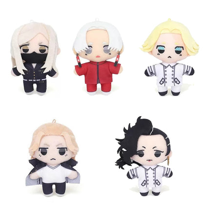 Genuine Movic Tokyo Revengers Mikey Sanzu 10cm Plush Pendant Toys Sano Hanemiya Kazutora Sendou Atsushi Haitani Rindou Doll Gift