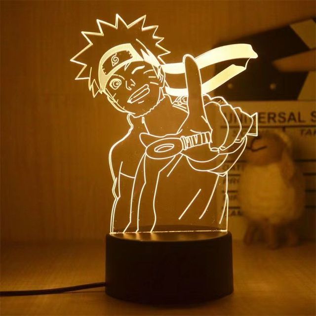 Anime Naruto Uzumaki LED Night Light  Kakashi Table lamp Toys Hatake Akatsuki Figures 3d Lamp Toys Birthday&amp;ChristmasGift