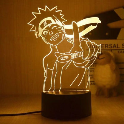 Anime Naruto Uzumaki LED Night Light  Kakashi Table lamp Toys Hatake Akatsuki Figures 3d Lamp Toys Birthday&amp;ChristmasGift