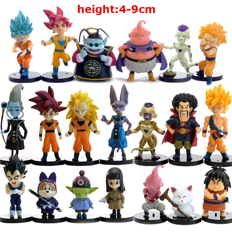 Dragon Ball Super Son Goku Vegeta Broly Buu Action Figure Dragon Ball Figure Set Anime Figurines Ultra Instinct Model Gifts Toys