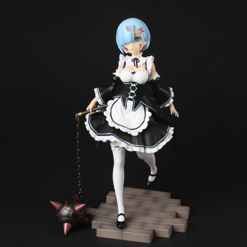 22.5CM Anime Figure Re: ZERO Starting Life in Another World Rem Anime Girl PVC Figure Model Toys Collection Doll Ornament Gifts