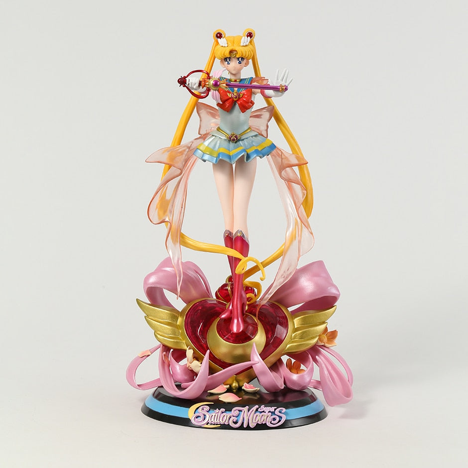 34cm Sailor Moon Super GK Tsukino Usagi Collection Figure Figurine Model Statue