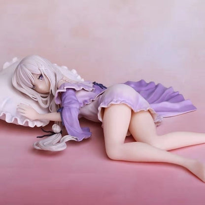 Re: ZERO -Starting Life in Another World Anime Figure Sleeping Position Emilia Action Figure Ram And Rem Figurine Model Doll Toys