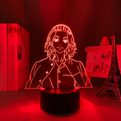 Led Lamp Tokyo Revengers Mikey for Child Bedroom Decor Night Light Birthday Gift Room Table Anime Tokyo Revengers 3d Light