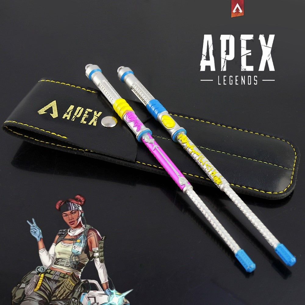 20pcs Apex Legends Heirloom Octane Game Keychain Weapon Butterfly Knife Biwon Blade Legacy Spear Kunai Raven Bite Model Kid Toys