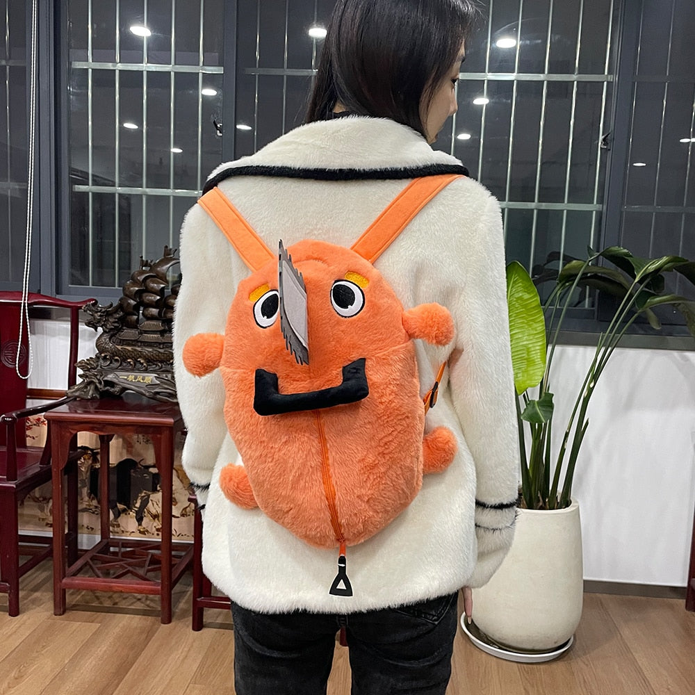 Pochita Slipper Plush Backpack Blanket Cloak Chainsaw Chain Saw Man Kawaii Cosplay Dog Bag Japan Anime Plushie Christmas Gift