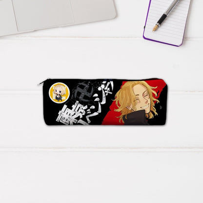 Anime Tokyo Revengers Pencil Case Canvas Animation Figures Printed Zipper Pencil Bag Pencil Box Pouch Kids Stationery Gift