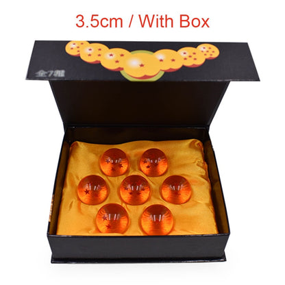 Dragon Ball Z Anime Shenlong Figures Set Esferas Del Dragon and 7 Stars Dragonball Balls 3.5cm Shelf Figurine Collection Model