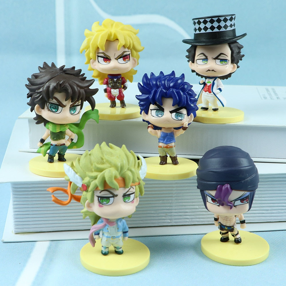 JoJo's Bizarre Adventure Doll Model Cartoon Q Version Twisted Egg Models Ornaments Anime Figures Pvc Model Toys