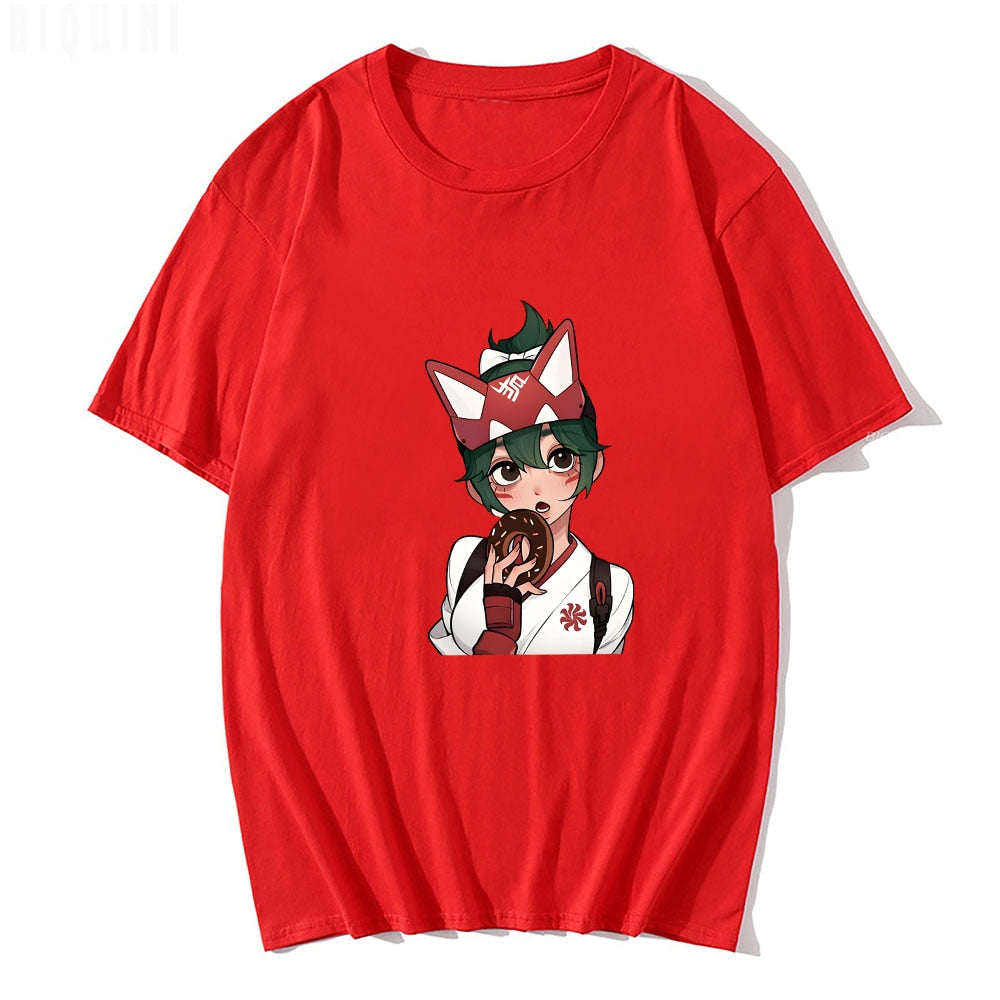 Anime Overwatch 2 T Shirts Manga T Shirt Graphic Kawaii Men/women T-Shirts Hip Hop Sweatshirt Summer T-shirt Cotton TShirt