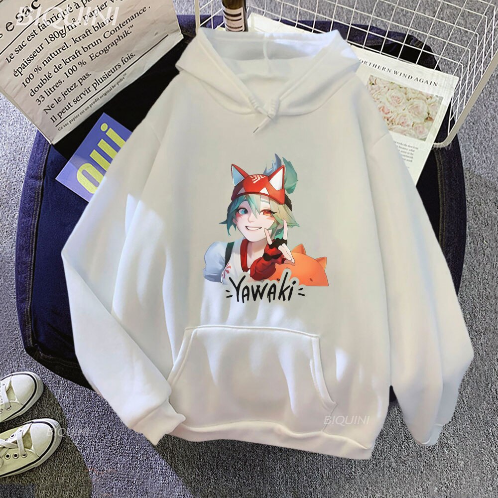 Anime Overwatch 2 Hoddies Kiriko Printing Hoddie Men Women Funny Jacket Sweatshirt Winter Autumn Fashion Long Slevees Clothing