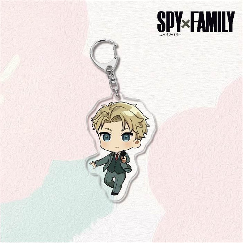 Kawaii Spy X Family Cosplay Keychain Twilight Yor Forger Anya Forger Keyring Cartoon Print Acrylic Key Chain Ring Anime Jewelry