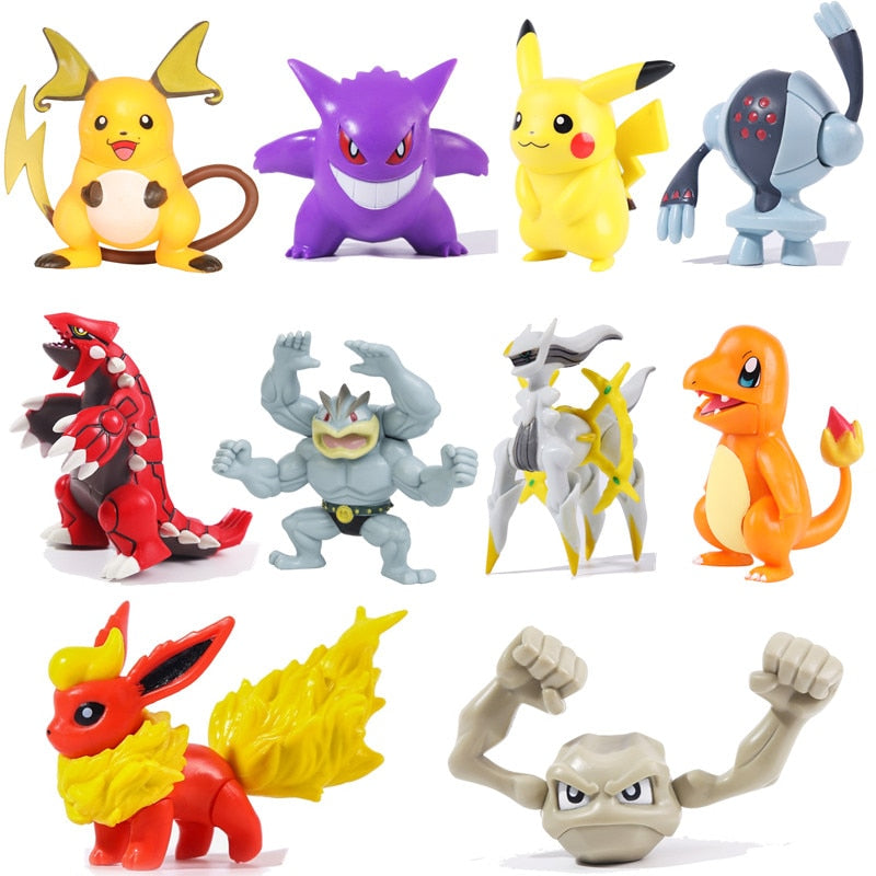 6-10cm Pokemon figures toys Gengar Gastly Arceus Pikachu Charizard Figure Model Pokemon PVC Toy Birthday Gift For Kids